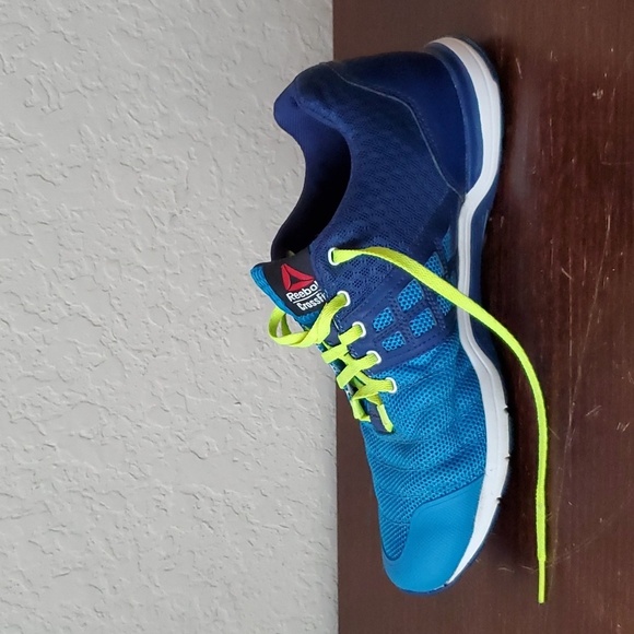 EUC. Reebok Crossfit, Mens Size 7.5 Neon Athletic Running Training Sneakers - Picture 7 of 12